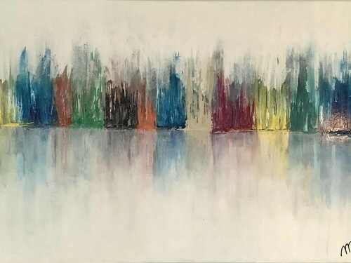 REFLET 1.   ACRYLIQUE - 36 X 60